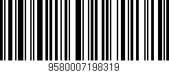 Código de barras (EAN, GTIN, SKU, ISBN): '9580007198319'