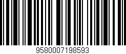 Código de barras (EAN, GTIN, SKU, ISBN): '9580007198593'