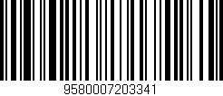 Código de barras (EAN, GTIN, SKU, ISBN): '9580007203341'