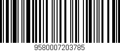 Código de barras (EAN, GTIN, SKU, ISBN): '9580007203785'