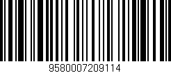 Código de barras (EAN, GTIN, SKU, ISBN): '9580007209114'