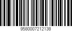 Código de barras (EAN, GTIN, SKU, ISBN): '9580007212138'