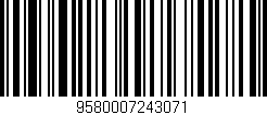Código de barras (EAN, GTIN, SKU, ISBN): '9580007243071'