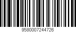Código de barras (EAN, GTIN, SKU, ISBN): '9580007244726'