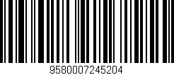 Código de barras (EAN, GTIN, SKU, ISBN): '9580007245204'