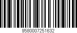Código de barras (EAN, GTIN, SKU, ISBN): '9580007251632'