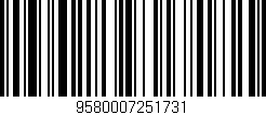Código de barras (EAN, GTIN, SKU, ISBN): '9580007251731'