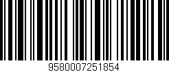 Código de barras (EAN, GTIN, SKU, ISBN): '9580007251854'
