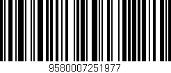 Código de barras (EAN, GTIN, SKU, ISBN): '9580007251977'