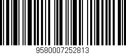 Código de barras (EAN, GTIN, SKU, ISBN): '9580007252813'