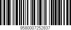 Código de barras (EAN, GTIN, SKU, ISBN): '9580007252837'