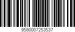Código de barras (EAN, GTIN, SKU, ISBN): '9580007253537'