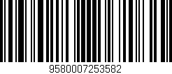 Código de barras (EAN, GTIN, SKU, ISBN): '9580007253582'