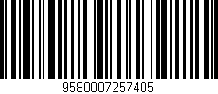 Código de barras (EAN, GTIN, SKU, ISBN): '9580007257405'
