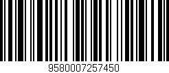 Código de barras (EAN, GTIN, SKU, ISBN): '9580007257450'