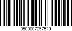Código de barras (EAN, GTIN, SKU, ISBN): '9580007257573'