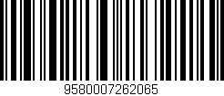 Código de barras (EAN, GTIN, SKU, ISBN): '9580007262065'
