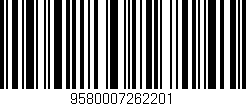 Código de barras (EAN, GTIN, SKU, ISBN): '9580007262201'