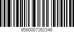 Código de barras (EAN, GTIN, SKU, ISBN): '9580007262348'