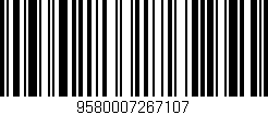 Código de barras (EAN, GTIN, SKU, ISBN): '9580007267107'