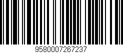 Código de barras (EAN, GTIN, SKU, ISBN): '9580007267237'