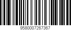 Código de barras (EAN, GTIN, SKU, ISBN): '9580007267367'