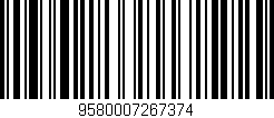 Código de barras (EAN, GTIN, SKU, ISBN): '9580007267374'