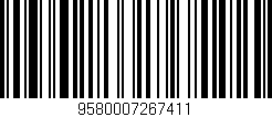 Código de barras (EAN, GTIN, SKU, ISBN): '9580007267411'