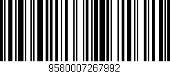Código de barras (EAN, GTIN, SKU, ISBN): '9580007267992'