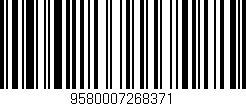 Código de barras (EAN, GTIN, SKU, ISBN): '9580007268371'