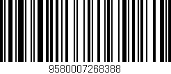 Código de barras (EAN, GTIN, SKU, ISBN): '9580007268388'