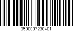 Código de barras (EAN, GTIN, SKU, ISBN): '9580007268401'