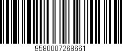 Código de barras (EAN, GTIN, SKU, ISBN): '9580007268661'