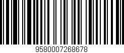 Código de barras (EAN, GTIN, SKU, ISBN): '9580007268678'