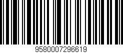 Código de barras (EAN, GTIN, SKU, ISBN): '9580007296619'