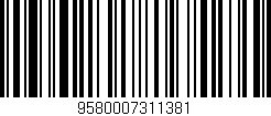 Código de barras (EAN, GTIN, SKU, ISBN): '9580007311381'