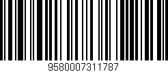 Código de barras (EAN, GTIN, SKU, ISBN): '9580007311787'