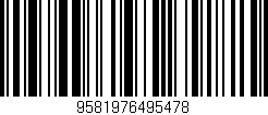 Código de barras (EAN, GTIN, SKU, ISBN): '9581976495478'