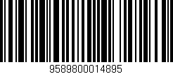 Código de barras (EAN, GTIN, SKU, ISBN): '9589800014895'