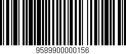Código de barras (EAN, GTIN, SKU, ISBN): '9589900000156'