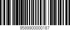 Código de barras (EAN, GTIN, SKU, ISBN): '9589900000187'