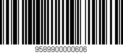 Código de barras (EAN, GTIN, SKU, ISBN): '9589900000606'