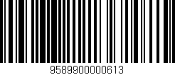 Código de barras (EAN, GTIN, SKU, ISBN): '9589900000613'