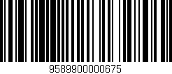 Código de barras (EAN, GTIN, SKU, ISBN): '9589900000675'