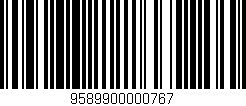 Código de barras (EAN, GTIN, SKU, ISBN): '9589900000767'