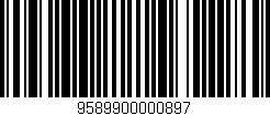 Código de barras (EAN, GTIN, SKU, ISBN): '9589900000897'