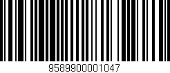 Código de barras (EAN, GTIN, SKU, ISBN): '9589900001047'
