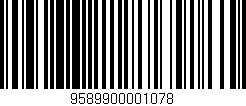 Código de barras (EAN, GTIN, SKU, ISBN): '9589900001078'