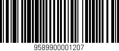 Código de barras (EAN, GTIN, SKU, ISBN): '9589900001207'