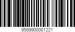 Código de barras (EAN, GTIN, SKU, ISBN): '9589900001221'